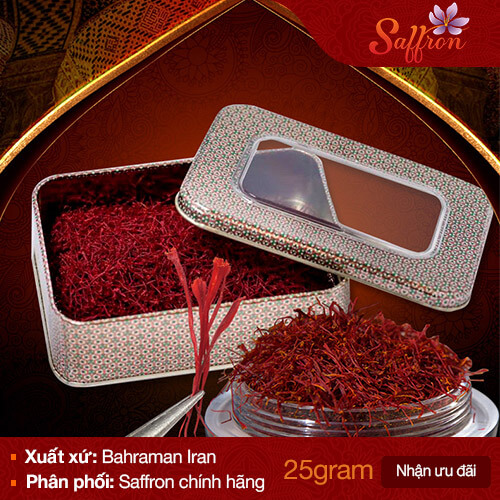 Bahraman Saffron hộp 25 gram